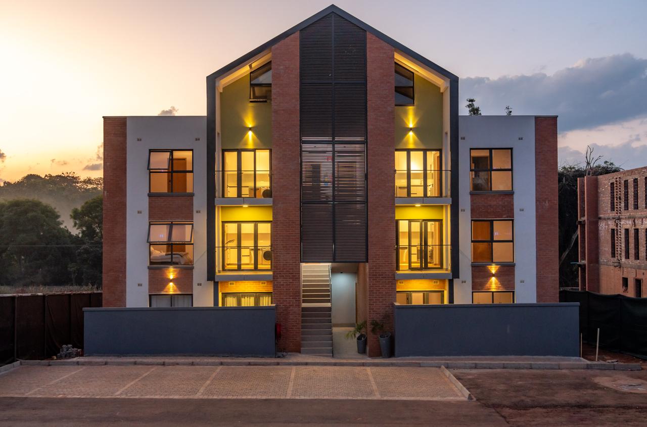 2267 Lifestyle Estate facade lit at dusk