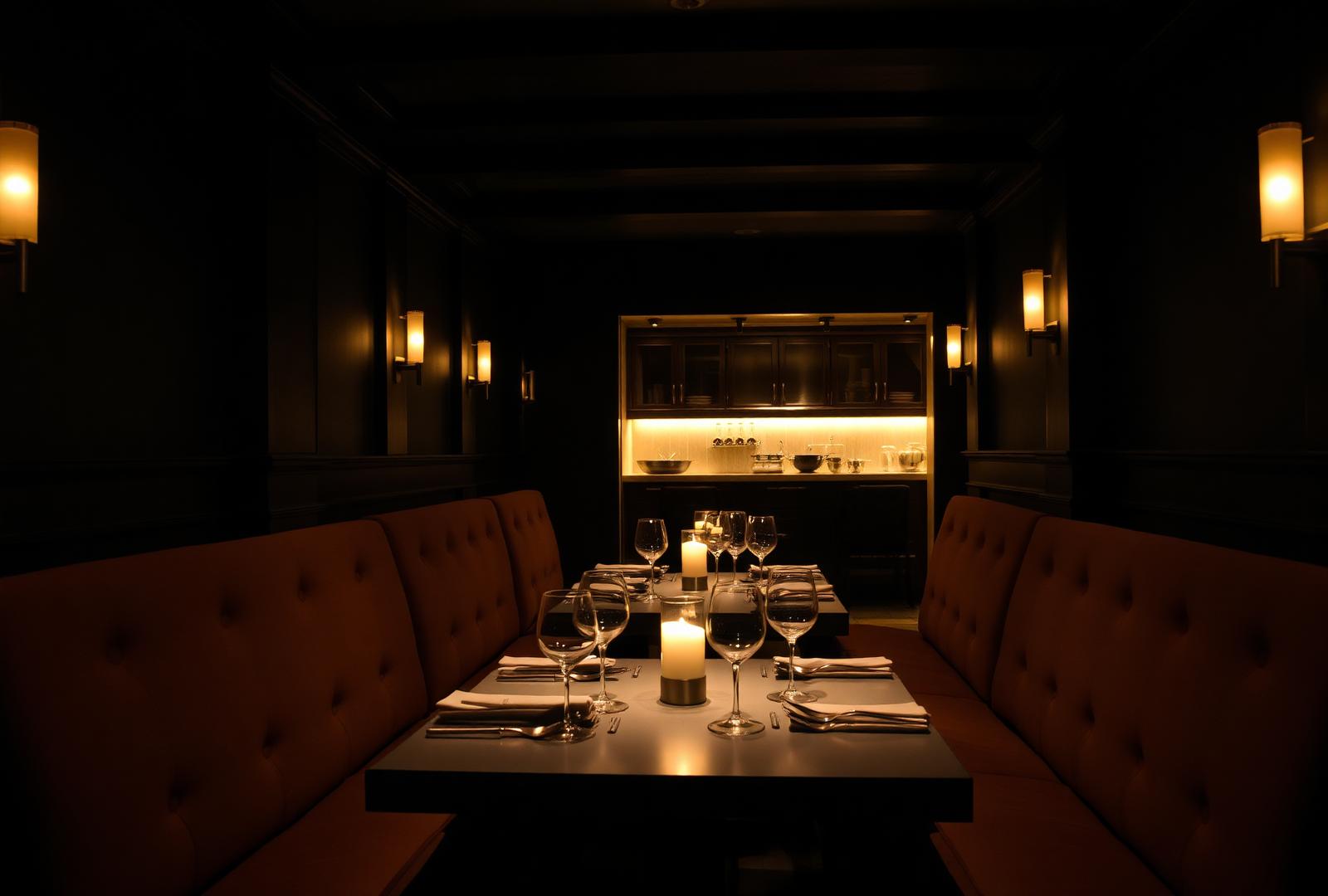 The Olive Room at night