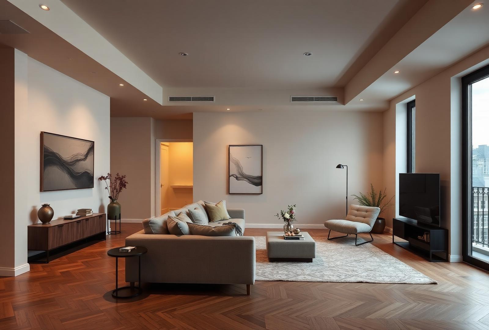 A living room in a Thaton residence